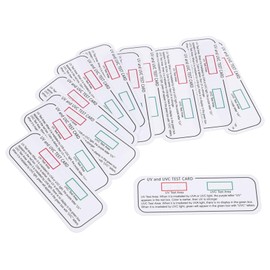 Gatuida 12pcs Test Strips for Uv Sterilization Monitoring Easy to Use Indicator Cards for Devices Portable and Reliable Uv Strength Detection