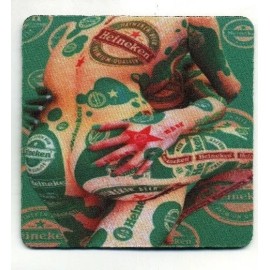 Heineken Sexy Heineken Beer COASTER - Dutch European Bier  - Body Paint