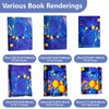 CRASPIRE Green Leaf Stretchable Book Cover Plant Washable Reusable Large