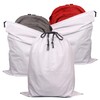 3 Pack Jumbo Drawstring Dust Covers Large Cloth Storage Pouch