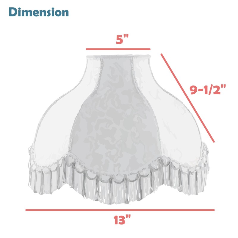 Aspen Creative 30331 Transitional Scallop Bell Shape Spider Construction Lamp