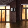 Solar Power LED Light Sign House Hotel Door Address Plaque