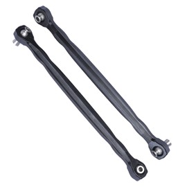 2Pcs Aluminum Front/Rear Toe Links Servo Link Steering Rod for for 1/5 Traxxas X-Maxx 6S 8S RC Monster Truck Upgrades (Black)