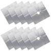 SZCXDKJ 10 Pieces Silver Gas Hob Protectors,Non-Stick Stove Cover Washable,Reusable,Burner