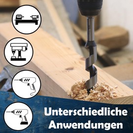 AM-Zerspanungstechnik Auger Drill Bit in Sizes Diameter 6-40 mm | Wood Drill Long | Lewis Spiral Drill Bit (Diameter 22 x 230 mm)