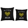 Totally Psyched Alfred Adler Heart Shape Word Cloud Throw Pillow,