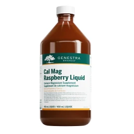 Genestra Brands - Cal Mag Raspberry Liquid - Calcium and Magnesium with Vitamin D to Support Bone, Teeth, Tissue and Muscle Function - 450 ml Liquid