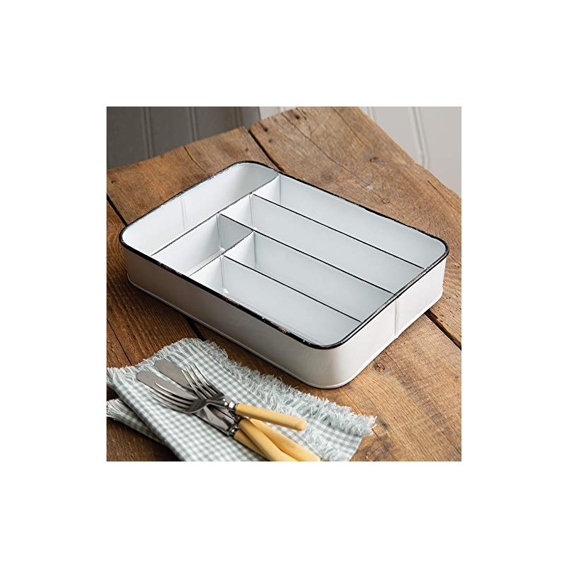 CTW Home Collection 370427 Farmhouse Cutlery Tray, 10.25 Width