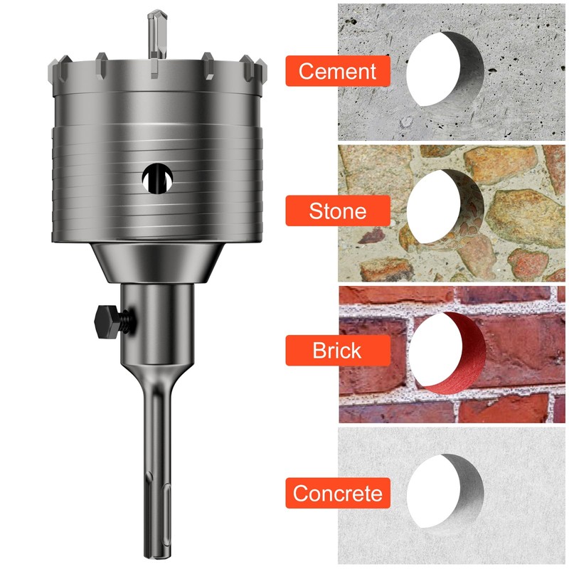 WinGluge Hollow Drill Bit Set 68 mm, with SDS Plus