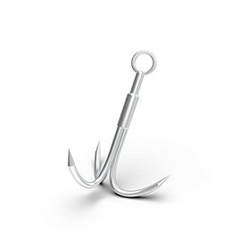 MHDMAG MHDMAG Grappling Hook with 3-Claw Stainless Steel Carabiner for Retrieval for Outdoor Activity and Salvage Underwater