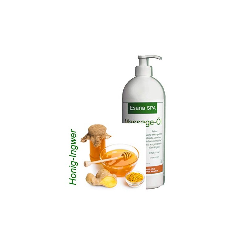 Esana Spa Aroma Massage Oil Honey Ginger (1 Litre) +