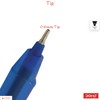 Doms 10 x 0.6mm Tip Trio-matic BLUE Triangular Ballpoint Pens