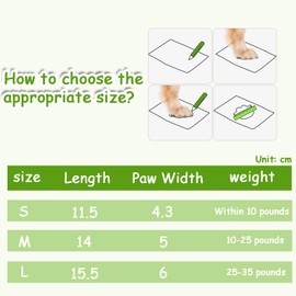 Double Side Anti-Slip Dog Socks,Prevent Scratching Pet Paw Protector,Pet Socks with Adjustable Straps,Anti-Licking and Great for Dog Paw Protection,Non-Slip Dog Boots for Small Medium Large Pupppy(M)