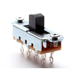 Switchcraft 3-Position Slide Switch, Black (Mustang)