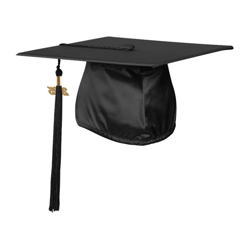 Endea Graduation Shiny Cap & Tassel (Black, 2025)