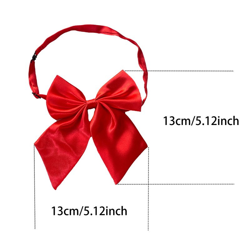 COTIM COYIN Ladies Adjustable Pre-tied Bow Tie Solid Color Bowties