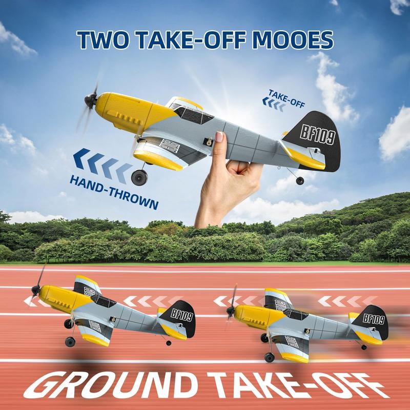 DEERC RC Plane 3 Channel BF-109 Remote Control Fighter Airplane