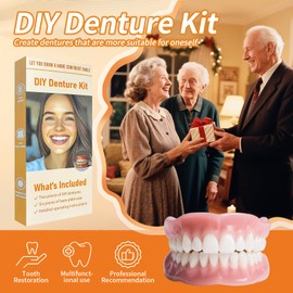 Denture Do it Yourself Full Set of Top and Bottom Fake Teeth to Create Your Perfect Smile at Home-NN03