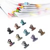 10pcs Colored Hinge Clips Dustproof Rustproof Electroplated Metal Hinge Clips
