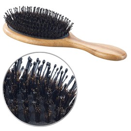 Sichler Beauty Round Brush: Set of 3 Bamboo Wooden Hair Brushes, Round, Paddle and Care Brush (Brushes)