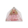 LAMARE - Orgonite pyramid (rose quartz, 2.4 inches (61 mm))