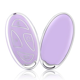 OFFCURVE Key Fob Cover for Hyundai Special Key Fob Case Cover Holder for Hyundai Ioniq 6 Grandeur GN7 KONA 2023 2024 Smart 5 Buttons Key Fob Accessories, Purple