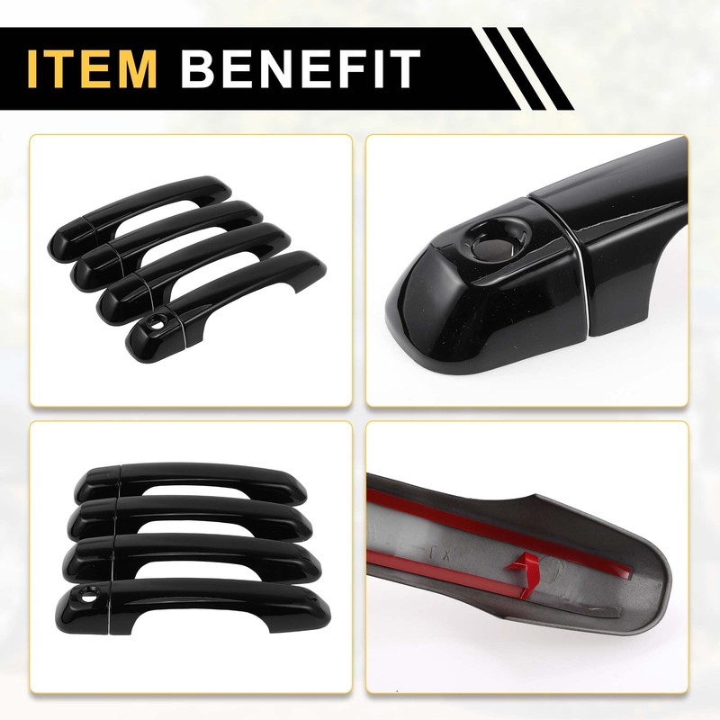 REPAIROCK 4pcs Exterior Door Handle Cover Car Door Handle Protector