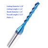 HZBIAO CNC Spiral Router Bit NACO Coating Up Cut End