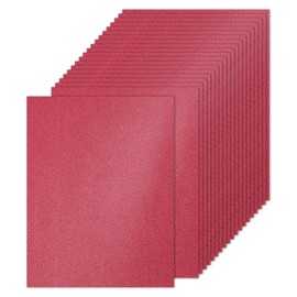 PATIKIL 20 Sheets Dark Red Glitter Cardstock 8.5 x 11 in, Glitter Card Stock Paper Rectangle Premium Sparkly Paper Craft Cardstock Paper 250gsm for Scrapbook Card DIY Art Wedding Party
