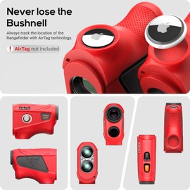 TUSITA - Funda de silicona compatible con telémetros de golf Bushnell Tour V6, color rojo