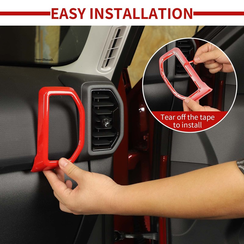 JWWY Dash Air Conditioning Vent Outlet Cover Trim for 2021-2025+Ford