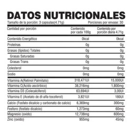 Slmf Vitaminas Y Minerales Vital 90 Capsulas 30 Servicios Sabor Sin Sabor