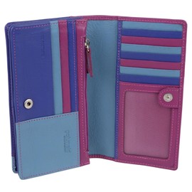 Golunski Leather Ladies Wallet RFID Protected - Montana Multi, Montana Multi, One Size, Contemporary, Montana Multi, Contemporary