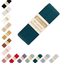 Nähmit - Jersey Bias Binding - Elastic Pre-folded Edging Tape 3 Metres x 20 mm