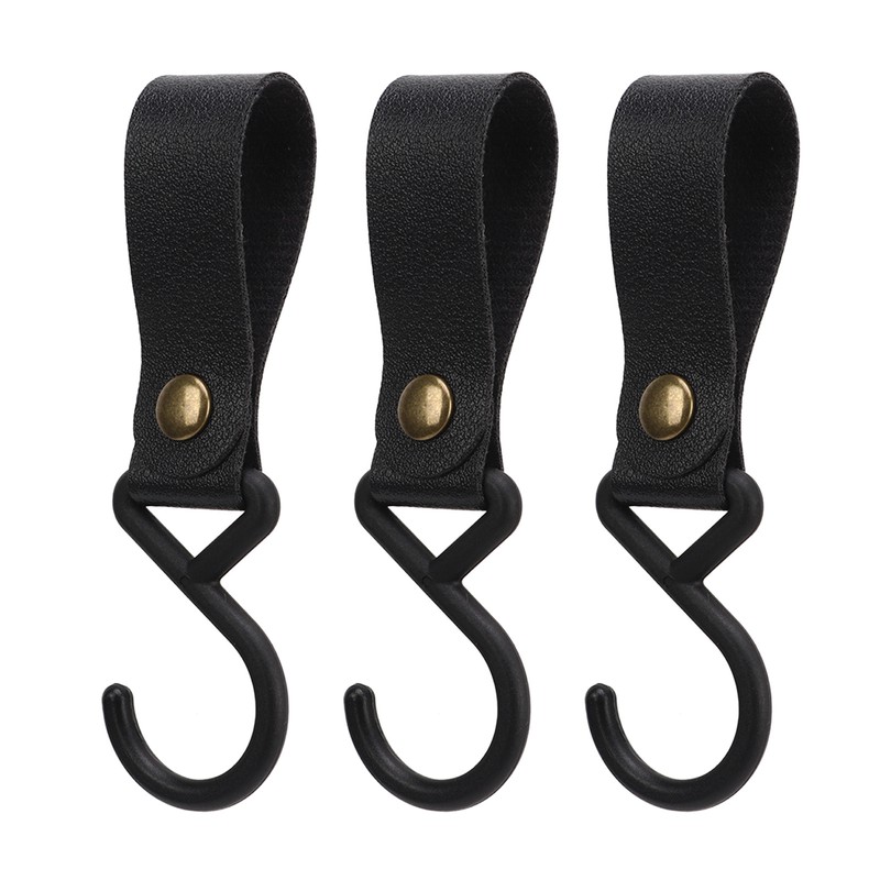 15Pcs Leather S Hooks High Strength Multifunctional Portable S Hangers