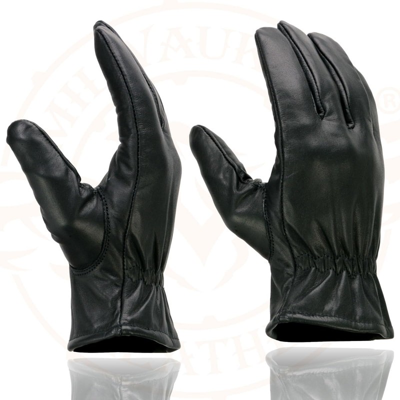 Milwaukee Leather SH734 Men's Black Thermal Lined Leather Motorcycle Hand