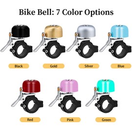 Greallthy Bike Bell,Classic Brass Bicycle Ring Bell Horn Nice Loud Tone Cycling Accessories (Red)
