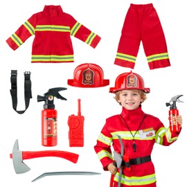 cuteDIY Fire Brigade Costume 98 Fire Brigade Costume Children 104 Fireman Costume Children