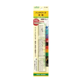 Clover パッチワーク定規 カラーライン 細幅15cm 57-930