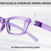 Gr8Sight Metalless Screwless Spring Hinge Reading Glasses for Women -