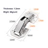 Qrity 4 PCS Kitchen Cabinet 90° Door Hinges Concealed Cupboard