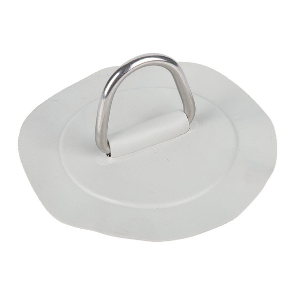 Stainless Steel D-Ring Pad Patch, 6 Inch D-Ring Patch for