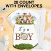 RNYJJ It's a Boy Woodland Baby Shower Invitations With Envelopes