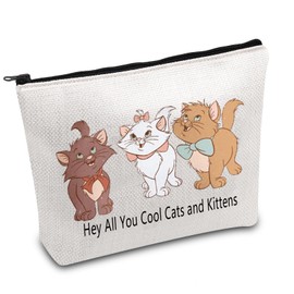 Marie Cat Makeup Bag The Aristo-Cats Gift Cartoon Inspired Cosmetic Bag Best Friends Gift Aristo-Cats Kitties Cosmetic Bag (Cool Cats UK)