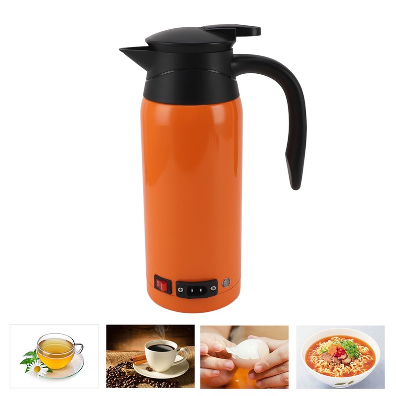 Electric Car Kettle Fast Boiling 12V 24V Dual Voltage 800ml