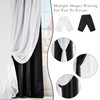 PONY DANCE Black Curtains for Bedroom - Decorative Window Curtains