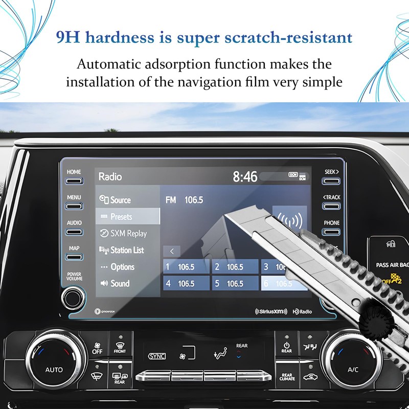 SKTU 2020 2021 2022 Highlander Screen Protector for 2020 2021