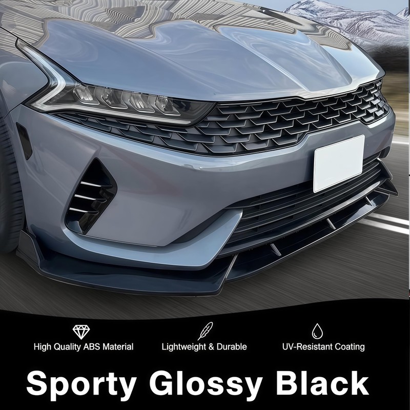 3-Pieces Front Bumper Lip Splitter Spoiler for KIA K5 GT