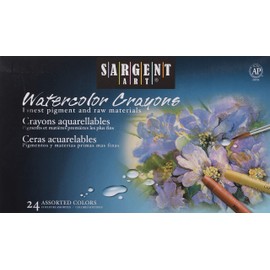 Sargent Art 22-1124 Artist Quality 24 Premium Watercolor Crayons