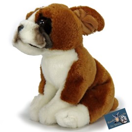 Boxer Rosco Sitting Bulldog Plush Dog Plush Toy Cuddly Toy Dog